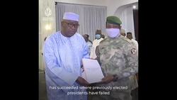 Mali’s military rulers hold vote to change constitution News Clip