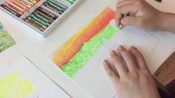How to Draw with Oil Pastels and Create Perspective Instructional Video