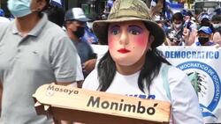 CLEAN : Nicaraguan diaspora in Costa Rica demonstrates against Ortega amid "electoral farce" News Clip