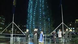 VOICED : Londres enciende arbol de Navidad News Clip