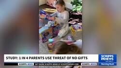 Study: 1 in 4 parents use threat of no gifts to make kids behave around Christmas News Clip