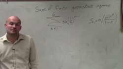 How to find the finite sum of a geometric sequence Instructional Video