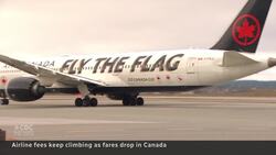 Airline fees on the rise as airfares drop News Clip