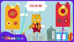 Little Bo Peep | Nursery Rhymes | Rhymes for Children | Kids Videos | Kindergarten | The Kiboomers Instructional Video