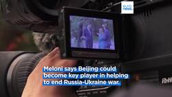 Italy PM Giorgia Meloni denounces Chinese economic support for Russia's war in Ukraine News Clip