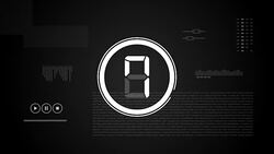 Countdown in modern 2d animation with digital and technological elements. Stock Footage