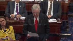 McConnell backs off, abruptly eases Trump impeachment trial limits News Clip