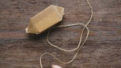 Swedish woman wrapping Christmas presents Stock Footage