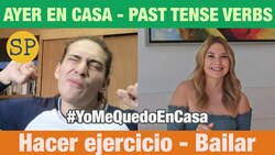 Learn Spanish Past Tense | Stay Home Stay Healthy | Hacer ejercicio Instructional Video