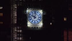 Night aerials of UK parliament and surroundings Instructional Video