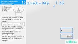 KS2 Primary Maths Age 13-17 - Ratio, Proportion and Algebra: Formulas and Expressions - Explained Instructional Video