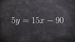 Graph a line by using the x and y intercepts Instructional Video