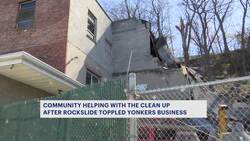 Wreckage remains at site of partial building collapse in Yonkers News Clip