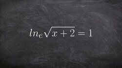 Solving a natural logarithmic equation with a root log⁡ Instructional Video