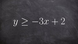 Learn how to graph a linear inequality Instructional Video