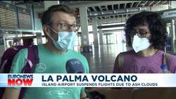 La Palma volcano: Residents urged to stay indoors as ash clouds force flight cancellations News Clip