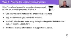 Writing the second half of an essay Instructional Video