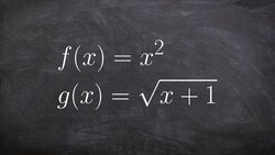 How to Compose Two Functions and Evaluate and Determine the Domain Instructional Video