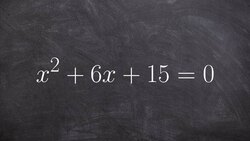 Solving using the quadratic formula with complex solutions Instructional Video