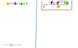 Solving Quadratic Equations Using the Quadratic Formula Instructional Video