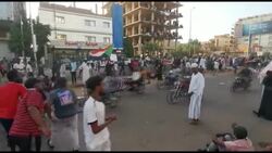 CLEAN : Sudanese rally against bloody coup in Khartoum News Clip