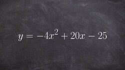 Solving a quadratic by applying the quadratic formula Instructional Video