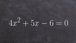 Learn how to factor a trinomial by using the ac method then solve Instructional Video