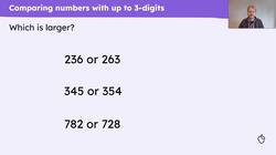 Comparing and ordering numbers with 1, 2 and 3 digits Instructional Video