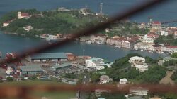 High shots over Grenada's St George Harbour News Clip