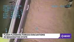 U.S. Coast Guard Rescues 10 People From Washington State Floods News Clip