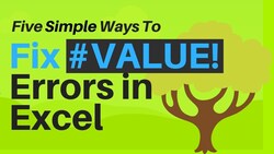 Five Ways to Fix #VALUE Errors in Microsoft Excel Instructional Video