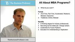 All About MBA Programs Instructional Video