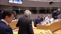 Theresa May and Jean-Claude Juncker caught on camera in tense exchange News Clip