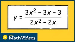 Identify the horizontal and vertical asymptotes of a rational function Instructional Video