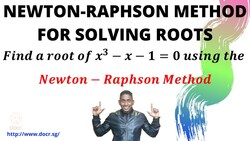 Learn how to use the Newton-Raphson method to find the root of an expression. Instructional Video