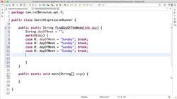Java Programming for Complete Beginners - Java 16 - Step 13 - Exploring Java New Features - Switch Expression Instructional Video