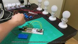 4 x 9W Light Bulb Smart Home System w/Bluetooth Pushbutton Remote, ESP32 & 5V Relay Modules Instructional Video