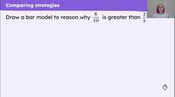 Explain how to compare pairs of non-related fractions using fraction sense Instructional Video
