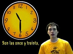 Learn Spanish - ¿Qué hora es? (telling time) part 1 Instructional Video