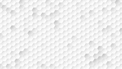 Motion white hexagon abstract background Stock Footage
