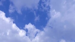 Soft Smooth Heavenly Clouds on Clear Sky in Sunny Day Stock Footage