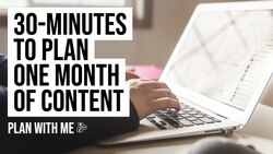 Write Your Content Calendar For Social Media In JUST 30 Minutes | Guided Prompts With Music Instructional Video
