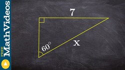 How to find the missing length of a triangle without a calculator Instructional Video