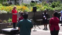 England's most senior nurse thanks staff to mark International Nurses Day in London News Clip