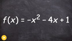 Finding the vertex and zeros of a quadratic function Instructional Video