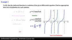 Differential Equations: Solutions (Level 3 of 4) Instructional Video