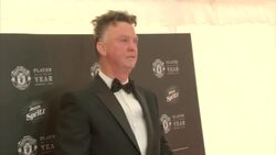 Louis Van Gaal arriving for the Manchester Utd POTY awards ceremony News Clip