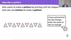 Order and arrange objects in patterns and explain the patterns Instructional Video