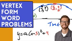 Vertex Form Word Problems (Quadratics) Instructional Video