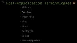 Post-Exploitation Terminologies Instructional Video